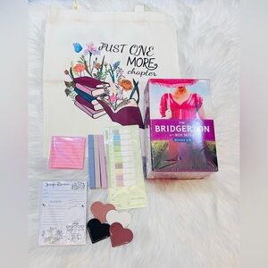 Bridgerton Box Set with Book Tote Accessories